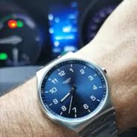 25- NIB SWATCH SKIN SUIT BLUE WATCH - Picture 7 of 7